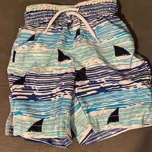 Size 4 Swim trunks shark print